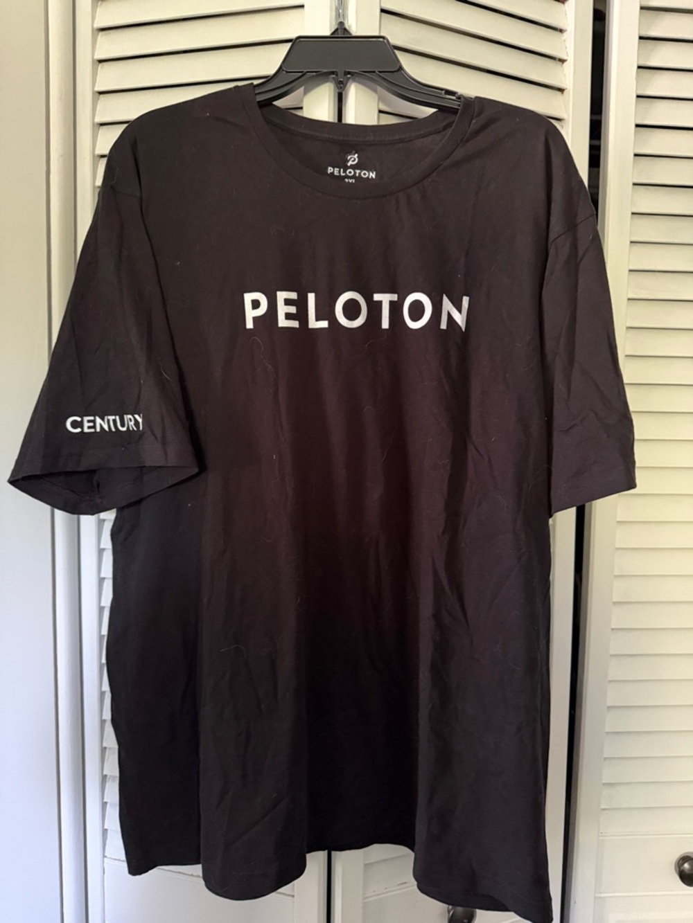 Peloton Black Logo Crewneck Short-Sleeve Tee